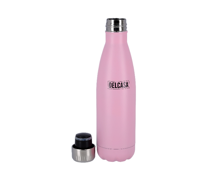 Delcasa DC1895 500ml Stainless Steel Reusable Stainless Steel Water Bottle -Pink - Zoom Image 2