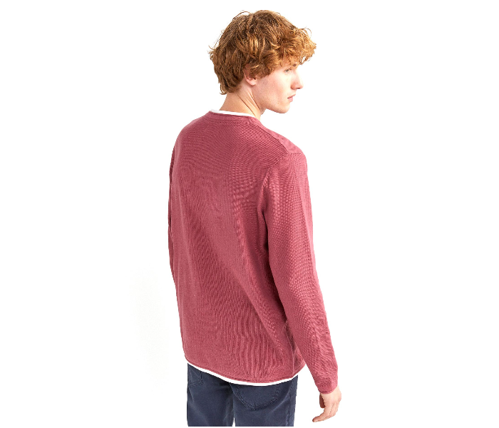 Springfield 141759272 XL Cotton Knitwear for Men - Pink - Zoom Image 3