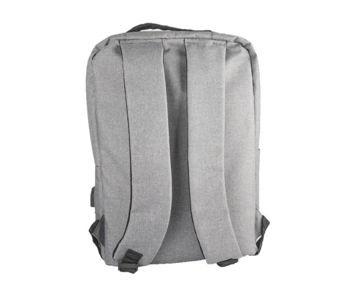 Porodo PD-BP16LP-GRY 15.6 Inch Nylon Fabric Lifestyle Computer Backpack with Adjustable Shoulder Strap - Gray - Zoom Image 2