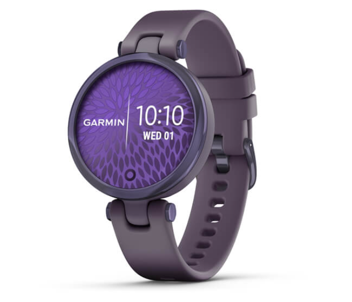 Garmin 010-02384-12 Lily Sport Smartwatch with Bezel Deep Orchid Case and Silicone Band - Midnight Orchid - Zoom Image 1