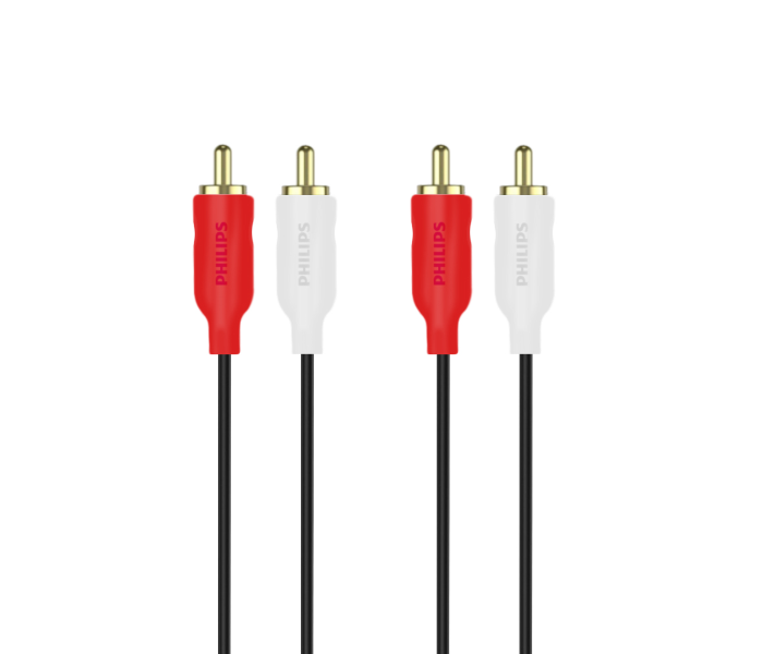 Philips SWA2521W10 1.5meter Flexible PVC Jacket Stereo Audio Cable -Red and White - Zoom Image 1