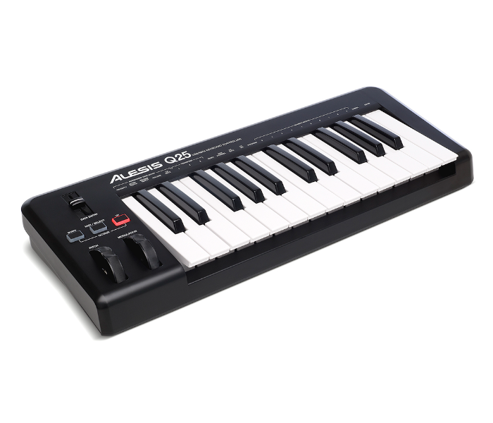 Alesis Q25 MIDI Keyboard Controller with 25 Velocity Sensitive Keys - Black - Zoom Image 1