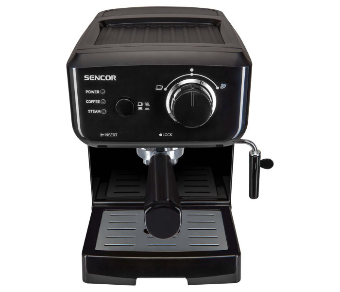 Sencor SES1710BK 1140W Espresso Machine with Pre-Brew Function-Black - Zoom Image 1