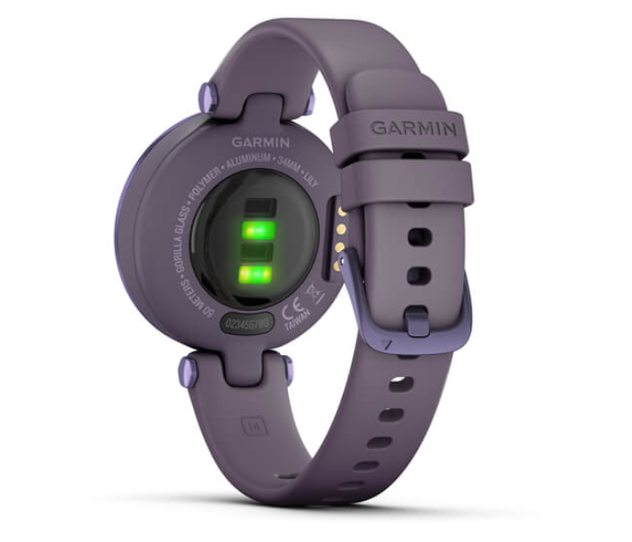 Garmin 010-02384-12 Lily Sport Smartwatch with Bezel Deep Orchid Case and Silicone Band - Midnight Orchid - Zoom Image 6