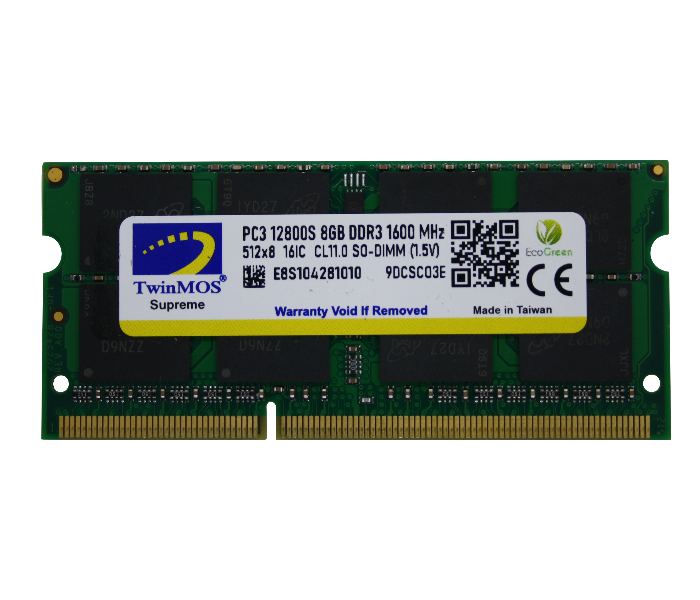 TwinMOS 8 GB DDR3 1600MHz SO-DIMM RAM for Notebook - Zoom Image 1