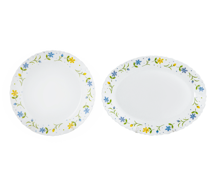 Delcasa DC2213 33 Pieces Opalware Dinner Set - White - Zoom Image 4