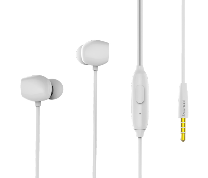 Remax RM-550 Clear Sound Quality Equalization Wired Music Earphone -White - Zoom Image 1