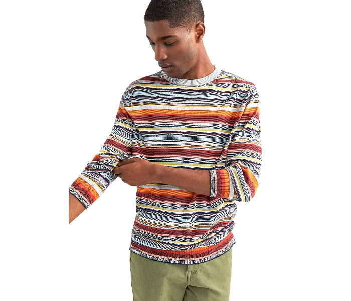 Springfield 141771140 Large Cotton Knitwear for Men - Grey - Zoom Image 1