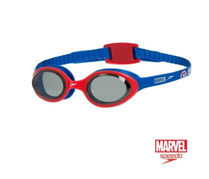 Speedo Marvel Avengers Illusion Junior Swim Goggles - Blue and Red - Zoom Image 1