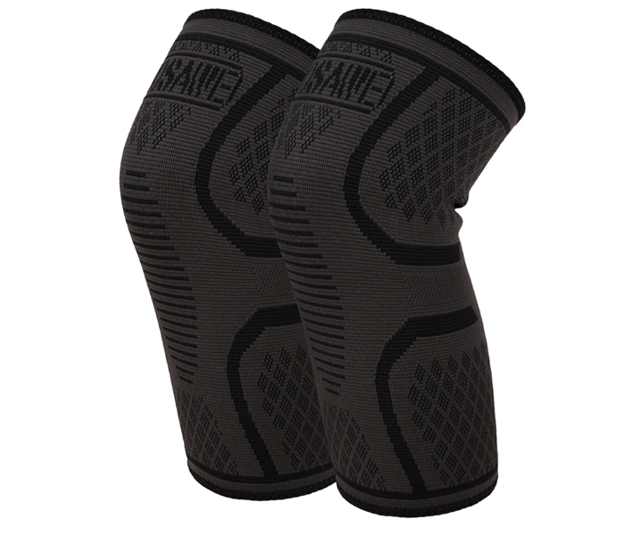 Pair of Cycle Riding Knee Sleeve Pad - Black - Zoom Image