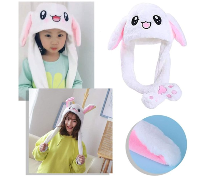 Funny Jumping Plush Bunny Pop Up Ear Hat for Kids and Women  - Zoom Image 4