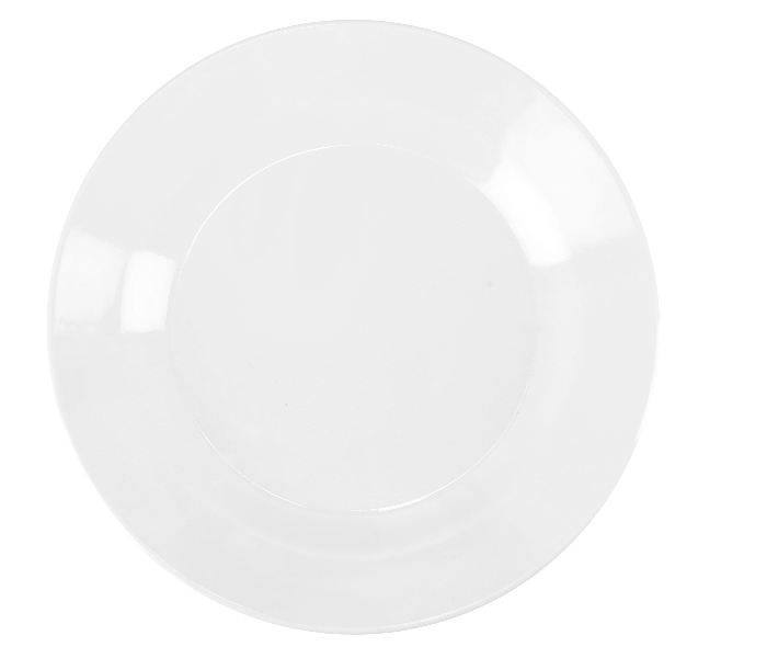 Delcasa DC2320 10 Inch Melamine Deep Dinner Plate - White - Zoom Image 1