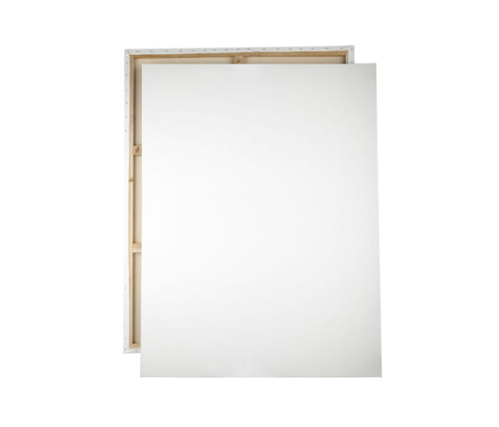 Professional Stretched Art Canvas with Board - White - Zoom Image