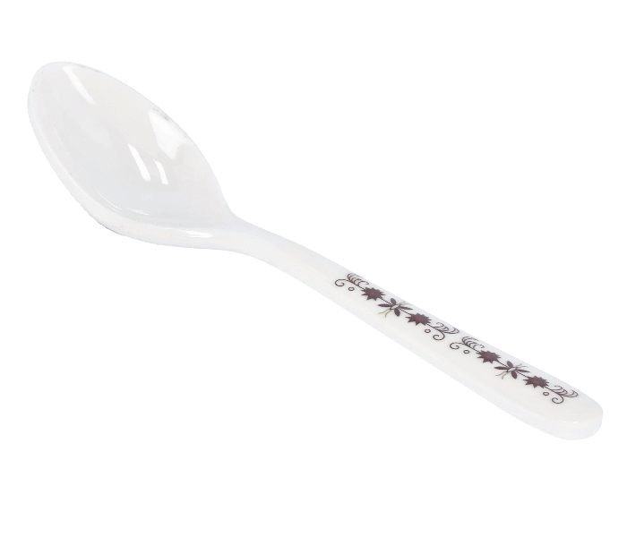 Delcasa DC1868 Durable and Heat Resistant Melamine Spoon with Long Handle - White - Zoom Image 1