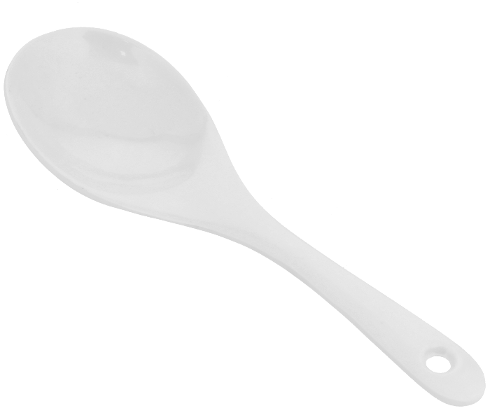 Delcasa DC2332 Melamine Serving Spoon - White - Zoom Image 2