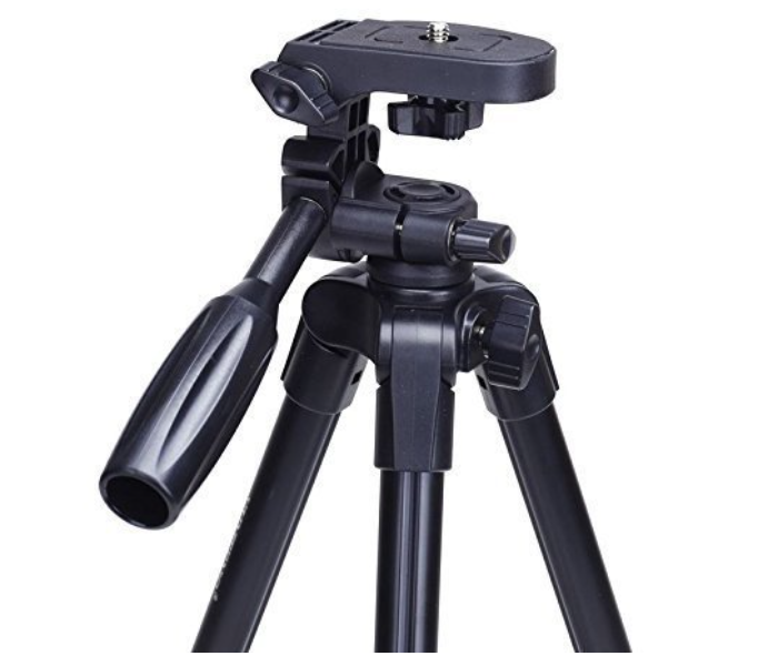 Yunteng VCT-5208 Tripod for Mobile Phones and Sports Cameras with Bluetooth Remote Control Shutter and Carry Case - Black - Zoom Image 3