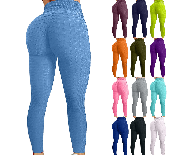 6 pcs Yoga & Gym Seamless Sports Leggings for Women - Multi color - Zoom Image 1