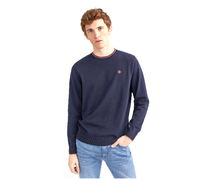 Springfield 141765712 XXL Cotton Knitwear for Men - Medium Blue - Zoom Image 1