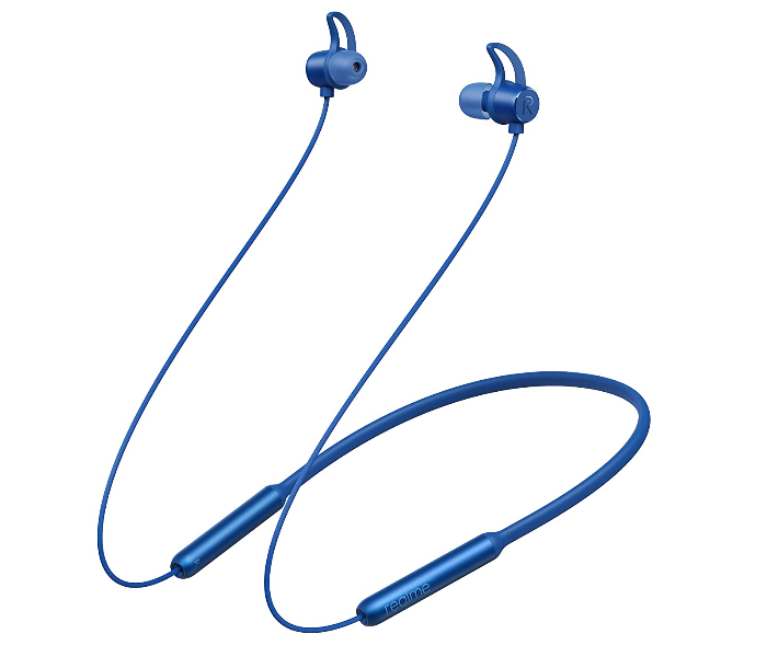 Realme Buds Wireless In-ear IPX4 Sweatproof Bluetooth 5.0 Deep Bass Bluetooth Earphone Neckband With Mic - Blue - Zoom Image 1