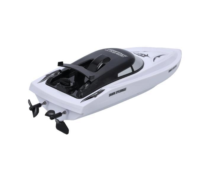 Merriboy MBRC2742 2 In 1 Rechargeable Shark Speedboat with Remote Control for Kids and Adults - White and Grey - Zoom Image 5