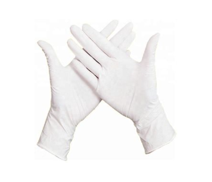 Latex Medical Examination Hand Gloves - White - Zoom Image