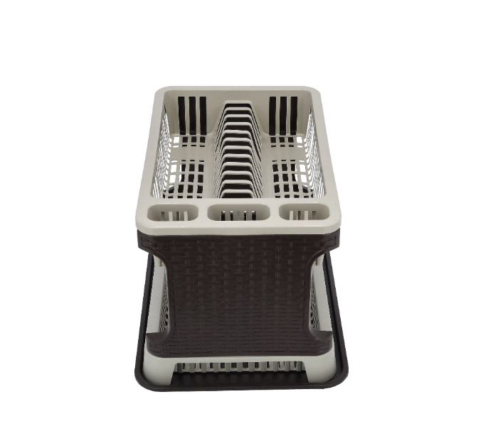 Delcasa DC1975 2Layer Turkey Dish Drainer -Black and White - Zoom Image 3