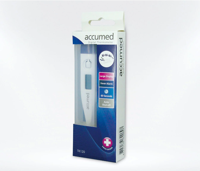 Accumed TK120 Digital Thermometer - White - Zoom Image 2