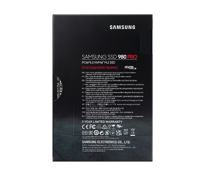 Samsung 980 PRO PCIe 4.0 NVMe Internal Solid State Drive 1TB MZ-V8P1T0 - Zoom Image 4