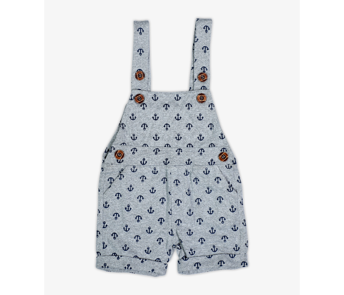 Hugs and Kisses SU19SSV26 9-12Month Winter Tide Newborn Dungarees With T-shirt-White and Grey - Zoom Image 3