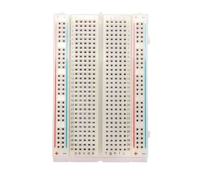 400 Points Solderless Breadboard - White - Zoom Image 1