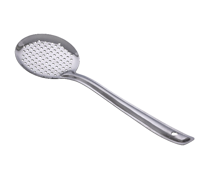 Delcasa DC1881 Durable Stainless Steel Frying Slotted Skimmer Spoon -Silver - Zoom Image 2