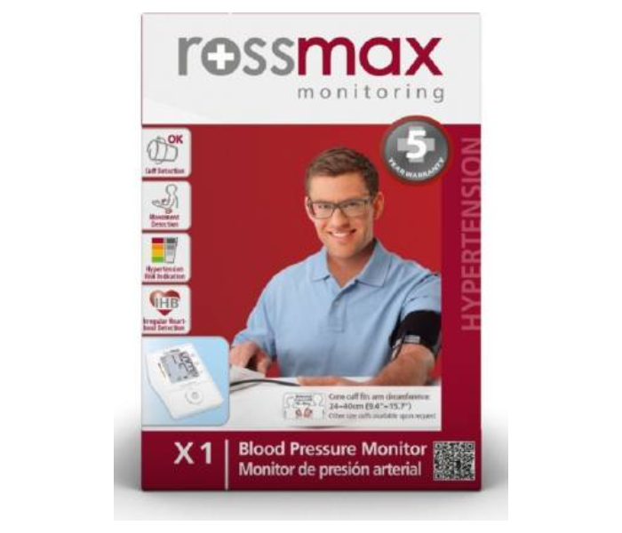 Rossmax X1 BP Monitor for Arm - White - Zoom Image 2