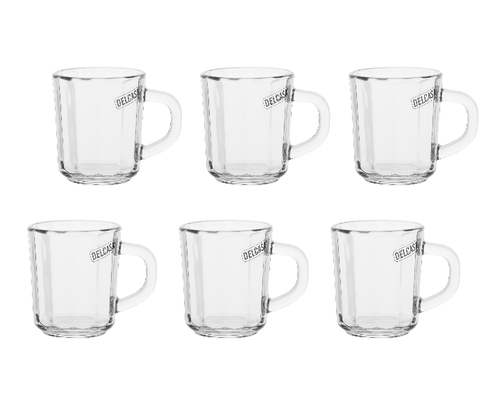 Delcasa DC2067 6 Pieces Glass Mug - Zoom Image 1