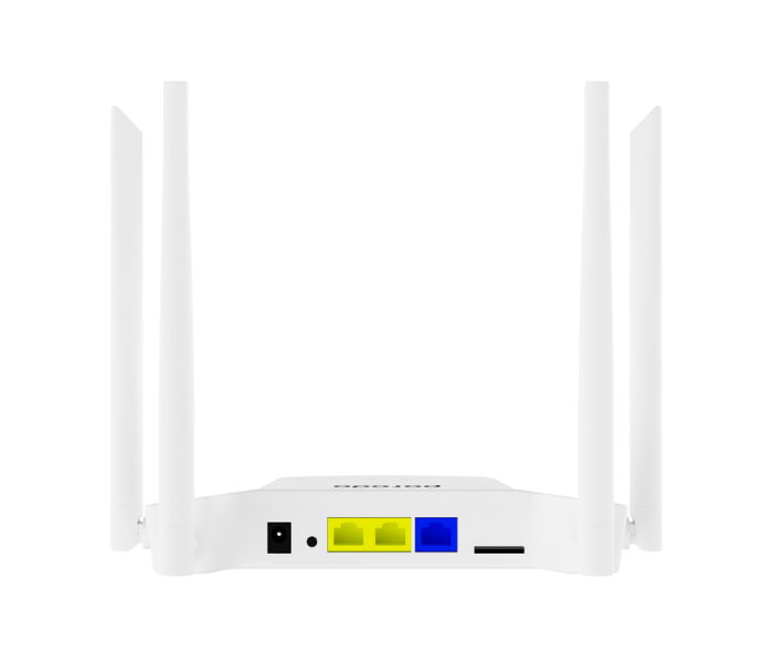 Porodo PD-FA4GR-WH 300Mbps 4 Non-Detachable Antenna High-Speed 4G Wireless Wi-Fi Router - White - Zoom Image 3