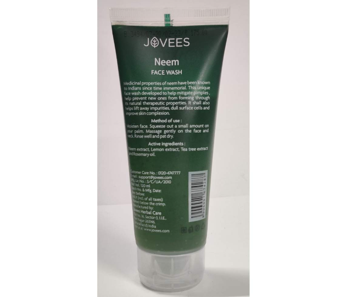 Jovees 2 Piece 120ml Neem Face Wash - Zoom Image 3