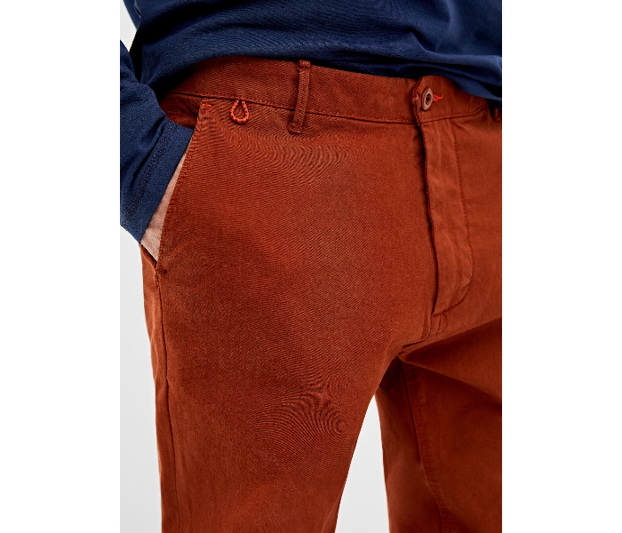 Springfield 155606168 Size 50 Chinos for Men - Wine - Zoom Image 2