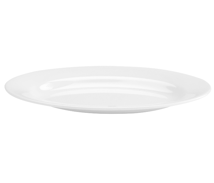 Delcasa DC2328 12 Inch Melamine Oval Tray - White - Zoom Image 2