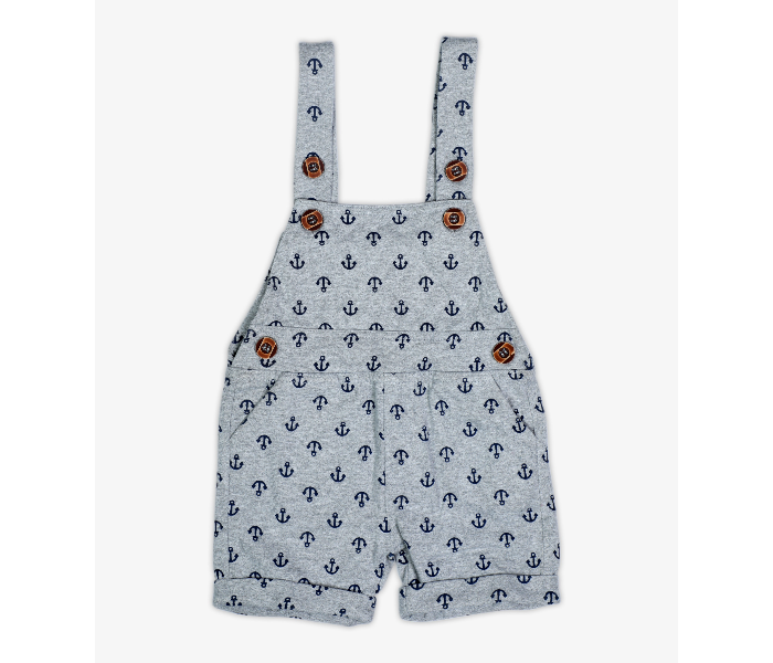 Hugs and Kisses SU19SSV26 6-9Month Winter Tide Newborn Dungarees with T-shirt -White and Grey - Zoom Image 3