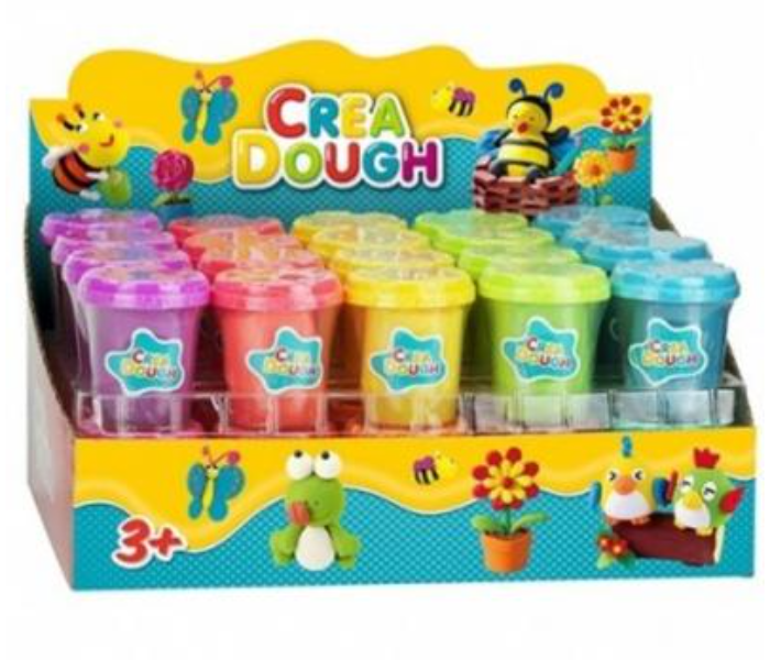 Crea Dough 208D-19 40 Pots 5 Different Color Pots Basic Colors Single Pcs For Kids - Zoom Image 1