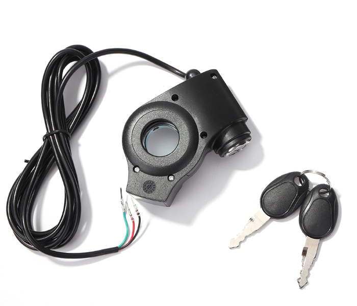 Electric Scooter Ignition Digital Voltage Display Switch Thumb Throttle Voltmeter with Key Lock - Black - Zoom Image 4