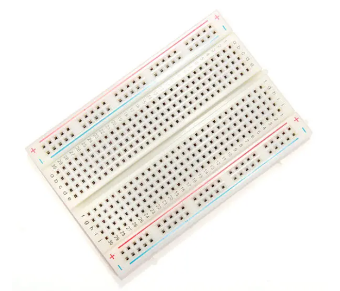 400 Points Solderless Breadboard - White - Zoom Image 2