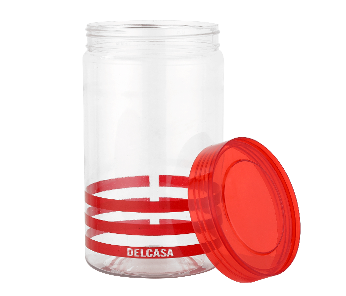 Delcasa DC2185 4 Piece Lightweight Plastic Canister Set - Red - Zoom Image 2