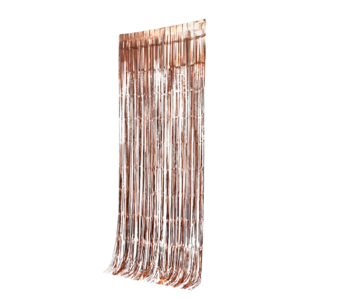 1 Piece Tassel Shiny Door Curtain for Party Decoration - Rose Gold - Zoom Image 1