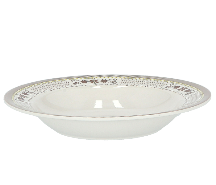 Delcasa DC1786 8 Inch Melamine Durable Superior Quality Round Soup Plate - White - Zoom Image 3