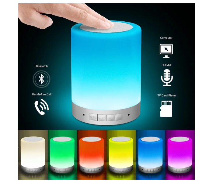 FN-Portable Mini LED Smart Touch Wireless Bluetooth Speaker - Zoom Image 2