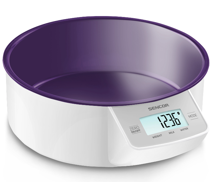 Sencor SKS 4004VT Kitchen Scale with Practical removable bowl - Purple - Zoom Image 1