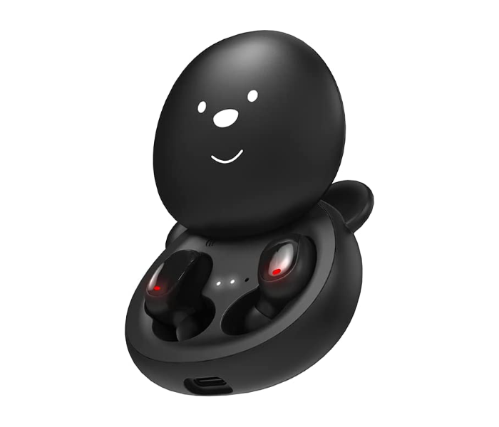 Porodo PD-STWLEP005-BK Soundtec Kids True Wireless Bluetooth 5.0 Earbuds with Touch Controls - Black - Zoom Image 2