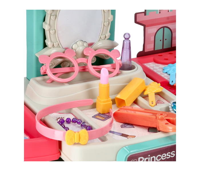 Merriboy MBKS2601 Magic Dresser Storage Vanity Table Playset for Kids - Blue and Pink - Zoom Image 6