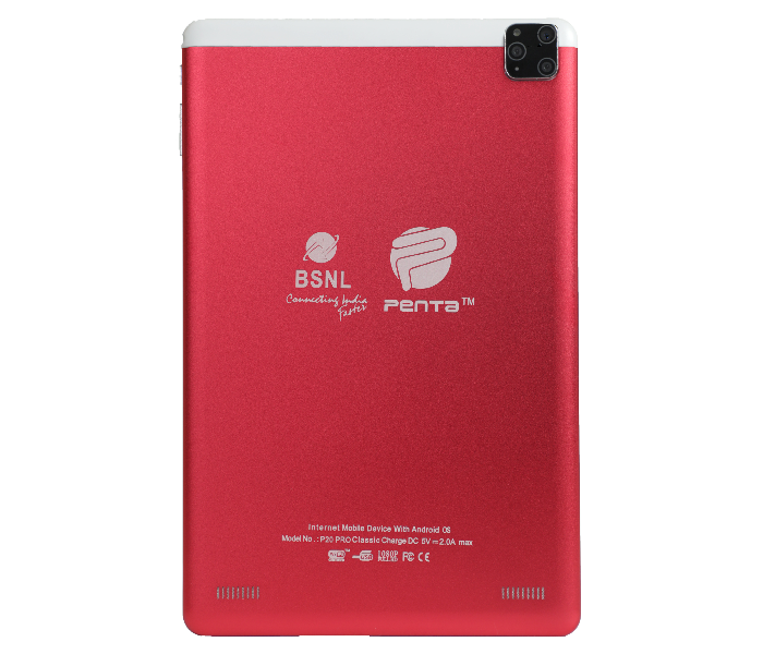 Penta P20 Pro 10 Inch Display Dual Sim Tablet 4GB RAM 64GB Storage - Red - Zoom Image 1