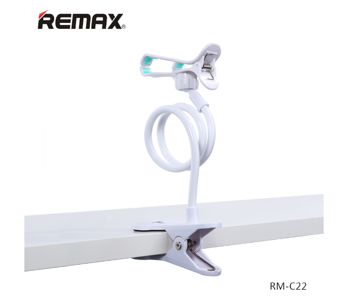 Remax RM-C22 360 Degree Rotating Lazy Undetachable Stand -White - Zoom Image 1